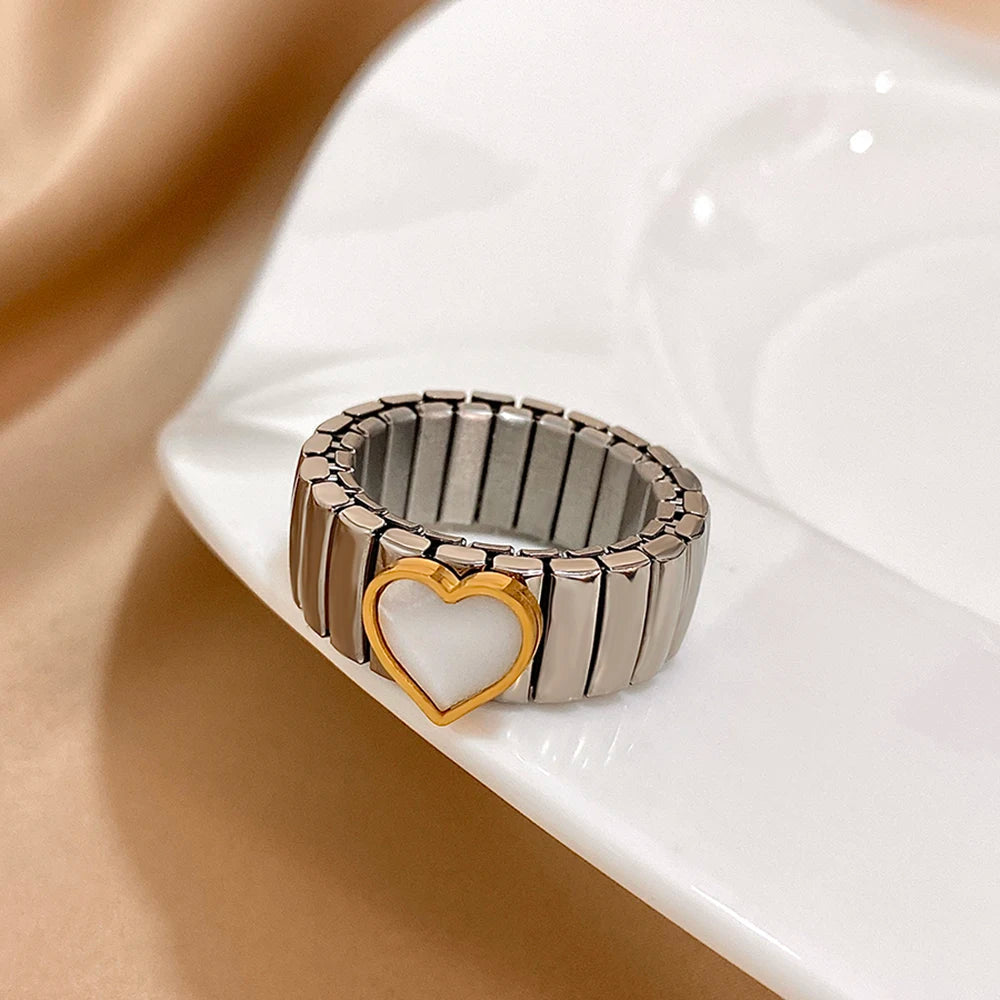 Elastic Valentine Rings