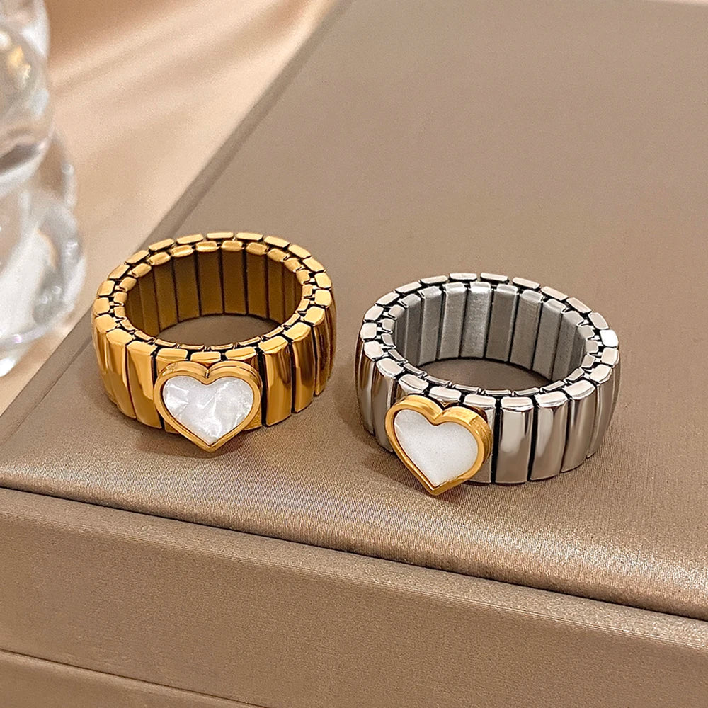 Elastic Valentine Rings