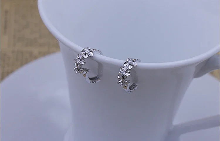 Flower Earring Silver