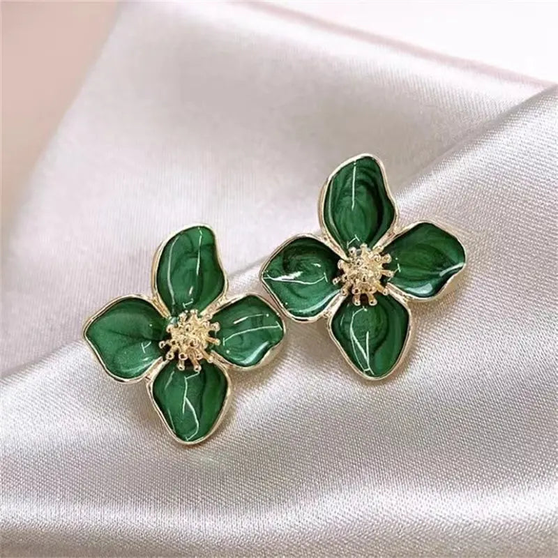 Rozy Flower Retro Earrings