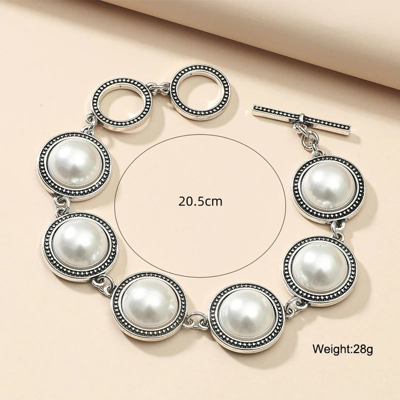 Round Pearl Bracelets Bangles